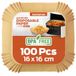 PORTENTUM bakpapier voor airfryer, 100 stuks, BPA-vrij, 16-20 cm, antiaanbaklaag, waterdicht, oliebestendig, wegwerpschalen, voering voor 3,5 L – 6 L airfryer