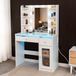 Milton & Oldbrook Kaptafel met LED- & RGB-verlichting Voss Wit