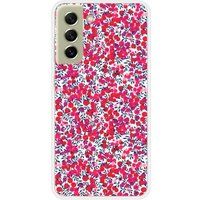 Liberty Wiltshire Rouge Bedrukt Siliconen Hoesje Compatibel met Samsung Galaxy S21 FE