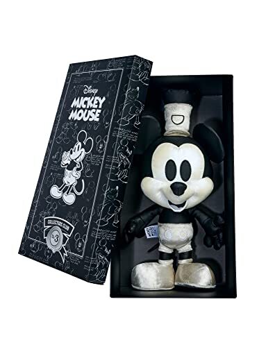 simba 6315870276 - Disney Stoomboot Mickey Mouse, pluche figuur - gelimiteerde speciale editie voor verzamelaars, exclusief bij Amazon, 35 cm grote figuur in cadeauverpakking, verzamelobject