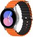 By Qubix Qubix Ocean Style bandje - Oranje / Zwart - Garmin Forerunner 55 / 245 / 645