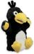 Inware Gmbh Pluche handpop knuffel vogel - Raaf/kraai - 20 cm