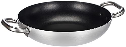 Pentole Agnelli Select Aluminium steelpan, 2 roestvrij stalen handgrepen, zilver