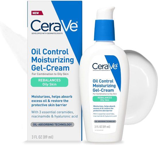 CeraVe Oil Control Moisturizing Gel-Cream - Face Moisturizer for Oily Skin - 89ml