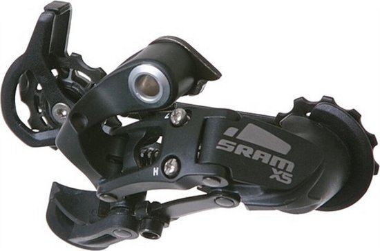 SRAM X5 Achterderailleur lange kooi 9 speed aluminium zwart - ZWART