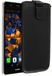 mumbi Huawei P9 Plus hoesje van leer, zwart