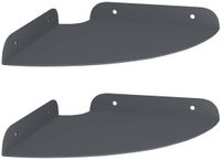 vidaXL Hoek Plank 2 st Antraciet 18 x 18 x 2 cm