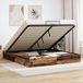 Prolenta Maison Exclusive Lit plateforme de style ottoman, bois massif vieilli, dimensions 180 x 200 cm, structure en bois composite