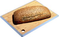 Kesper Snijplank Bamboe Hout Blauwe Rand 35x26 cm