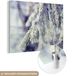 MuchoWow® Peinture sur verre 40x30 cm - Peinture acrylique sur verre - Hiver - Pin - Neige - Rural - Photo sur verre - Peintures
