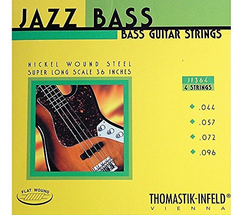 Thomastik 682745 snaren voor e-bas jazz bass flat wound, set JF364 4-string super lange schaal 36 inch