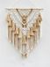 Unyqoos® Handgemaakte macramé wanddecoratie - Boho stijl - Katoen - Natuurlijke kleuren - 45x75 cm