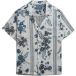 Superdry Beach Printed Overhemd met Korte Mouwen Crème