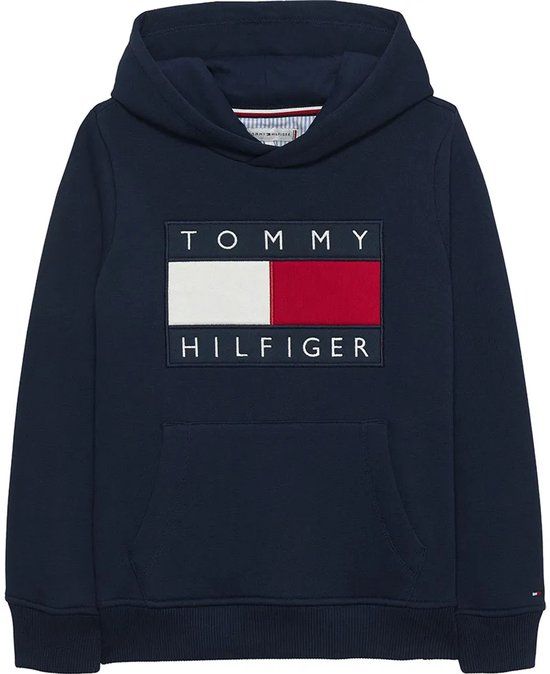 Tommy Hilfiger Heritage Flag Hoodie Dark Night Navy
