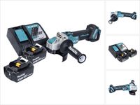 Makita DGA 521 RFX1 accu haakse slijper 18 V 125 mm X-LOCK Brushless + 2x accu 3,0 Ah + oplader