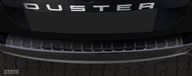 Zwart Avisa Zwart RVS Achterbumperprotector passend voor Dacia Duster 2010-2017 'Ribs'