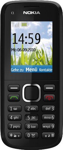 Nokia C1-02 Zwart