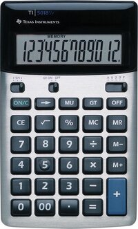 Texas Instruments TI-5018 SV - Zilver - Bureaurekenmachine