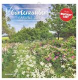 Gartenzauber 2027: Wandkalender 30x30 cm (30x60 cm geöffnet) mit Notizkalendarium, 12 Gartenmotiven und Bucket-List