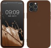 kwmobile telefoonhoesje geschikt voor Apple iPhone 12 / iPhone 12 Pro - Hoesje voor smartphone - Back cover in chocoladebruin