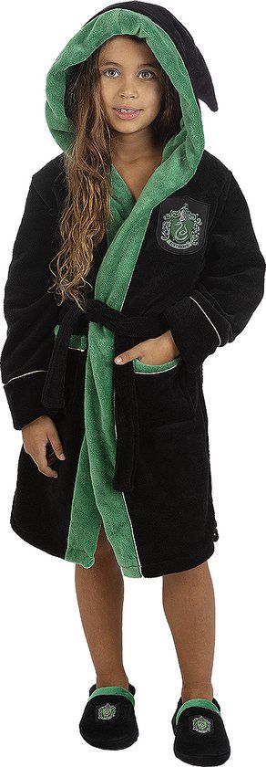FUNIDELIA Harry Potter Slytherin Robe for Kids - 5-6 Years