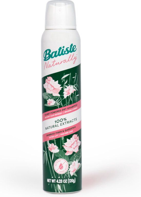 Batiste Naturally Droogshampoo Bamboo Fibre & Gardenia 200 ml
