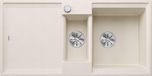 Blanco ADIRA 6 S, Silgranit, zacht wit, met afvoerbediening en toebehoren