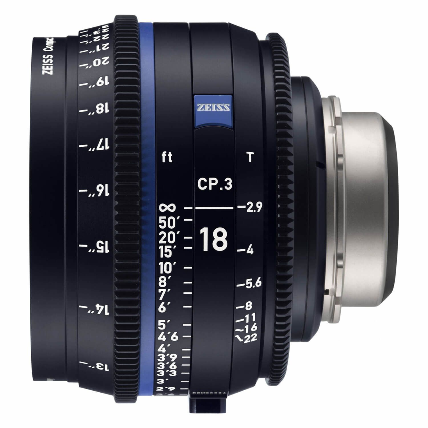 ZEISS Compact Prime CP.3 18mm T2.9 PL-vatting