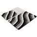Set mat set (3-delig) zwart, wit en grijs