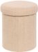 ATMOSPHERA CREATEUR D'INTERIEUR Pouf pliant avec rangement en bouclé JAIKO Beige