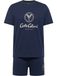 Carlo Colucci Pyjama kort ' Ferremi ' navy / grijs
