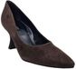 Paul Green 3859-061 Cacao Suède pump met hak 8 cm