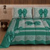 PETTI Artigiani Italiani Winterdekbed 220 × 260 cm, Petrol strik