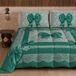 PETTI Artigiani Italiani Winterdekbed 220 × 260 cm, Petrol strik