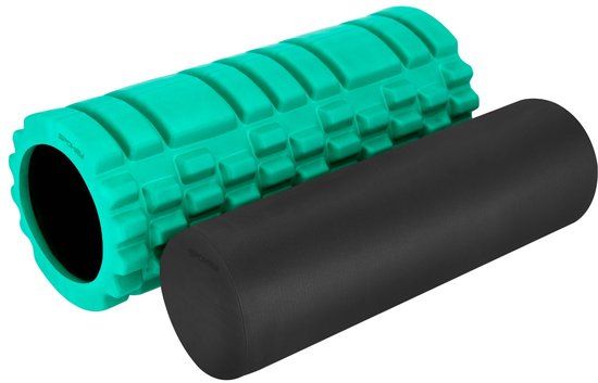 Spokey MIXROLL 2in1 Fitness Roller Set - 33 cm - Groen