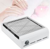 Aspirateur pour résidus d'ongles, modèle de table pour manucure, avec filtre, 40W, 4500 tr/min, blanc