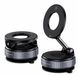 GENVIQ Magnetische Telefoonhouder met Vacuüm Zuignap – MagSafe Compatibel – Sterke N52 Magneet – Anti-Shake Smartphone Houder – 360° Draaibaar & Verstelbaar – Universeel voor Auto, Dashboard, Bureau, Spiegel, Glas, Tegels en Werkplek – Zwart
