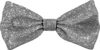 Plenty Gifts Noeud papillon paillettes argent 10x5cm