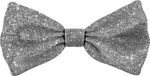 Plenty Gifts Noeud papillon paillettes argent 10x5cm