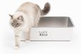 Merkloos Kattenbak Roestvrij Staal - Geurvrij - Wit