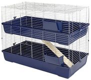 Kerbl 81705 Maxi Baldo Twin 120 Knaagdierkooi met 2 verdiepingen, 120 x 53 x 86 cm