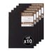Clairefontaine 975524Cpack 10 notitieboeken Goldline – 20 vellen wit tekenpapier – A5 14,8 x 21 cm 140 g – portretformaat – zachte omslag zwart
