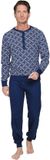 Pastunette Blue Draft Pyjama Katoen Blauw Maat S