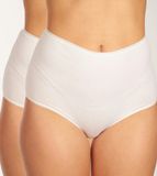 Schiesser Maxislips 2-pack katoen zand - 95/5 Dames Onderbroek - sand