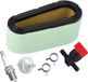Préfiltre pour filtre à air, incluant filtre à carburant et vanne d'arrêt, adapté aux moteurs monocylindres de 125-17 ch