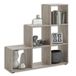 FMD Möbel 248-001 Mega 1 boekenkast, trap, met 6 vakken, hout, eiken, zandkleurig, 104,5 x 33 x 108 cm