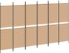 VidaXL 6-Paneel Kamerscherm Beige 300 x 180 cm Stof