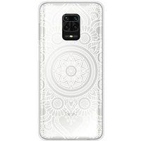 Xiaomi Redmi Note 9 Pro mandala blanc bedrukt siliconen hoesje