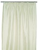 Sans CA00014-152 gordijn, dubbel materiaal, plooiband, jacquard, polyester, 140 x 270 cm, natuur