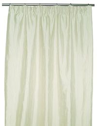 Sans CA00014-152 gordijn, dubbel materiaal, plooiband, jacquard, polyester, 140 x 270 cm, natuur